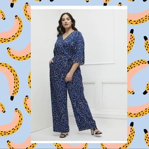 Eloquii Kimono Sleeve Jumpsuit